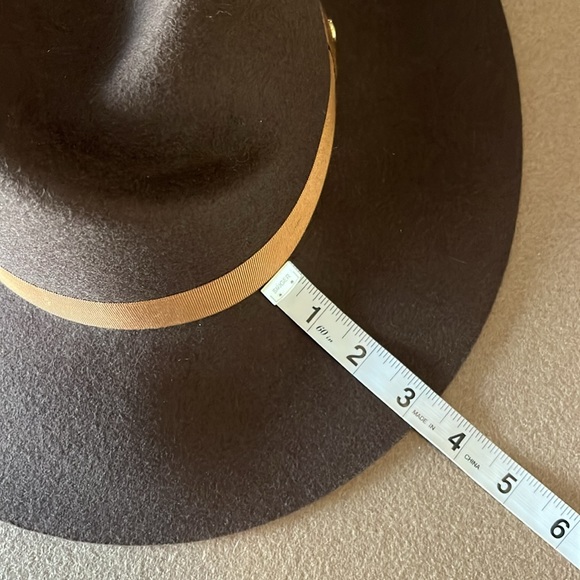 Rag & Bone NWOT Zoe Wool Felt Fedora Hat, Spanish Style Brown Pecan- Small - Picture 5 of 11